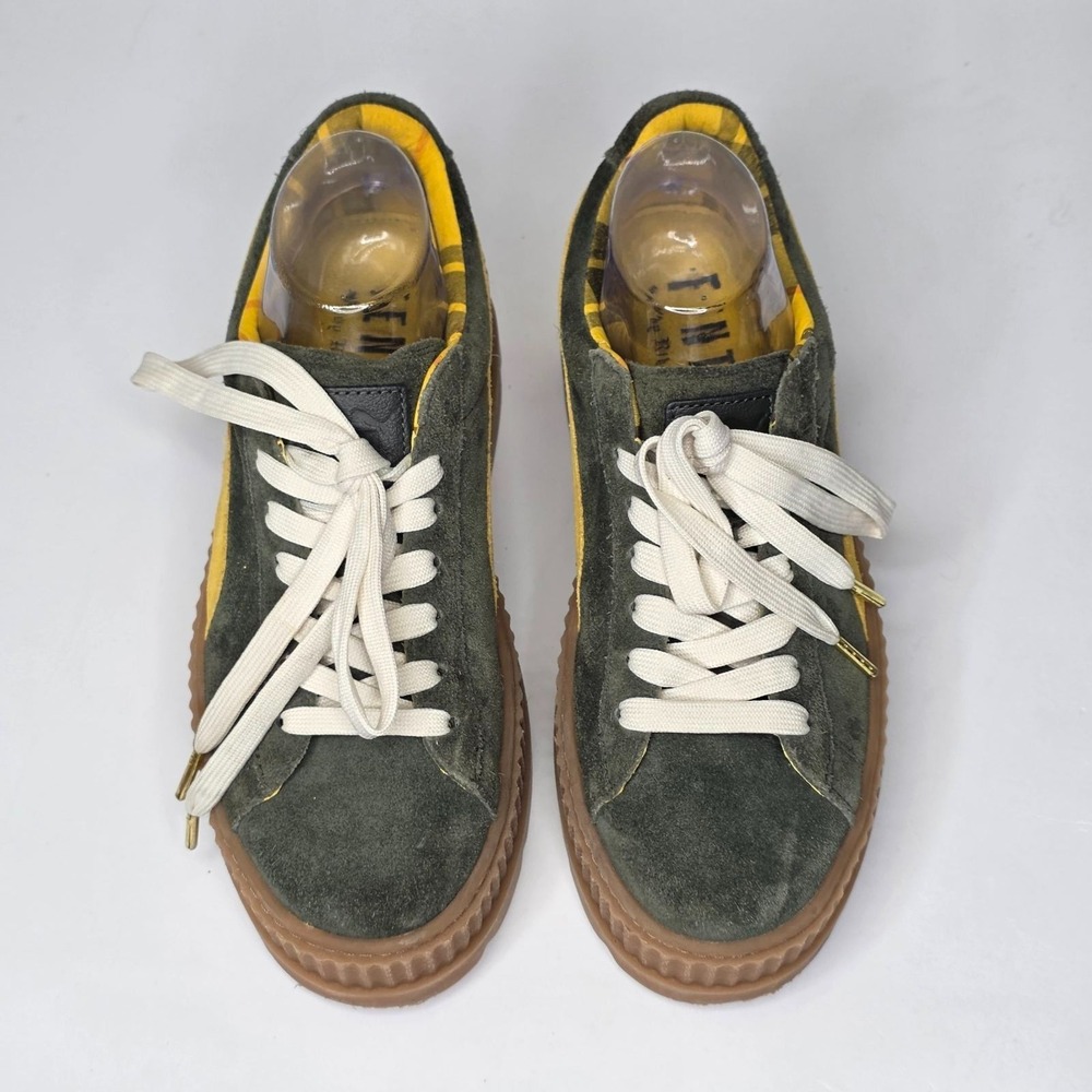 PUMA Fenty by Rihanna Cleated Creeper Suede Platform Sneakers Womens Sz 10 Shoes - Picture 6 of 12